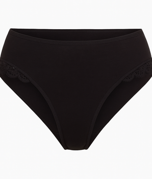 Black Magnolia Cotton Briefs