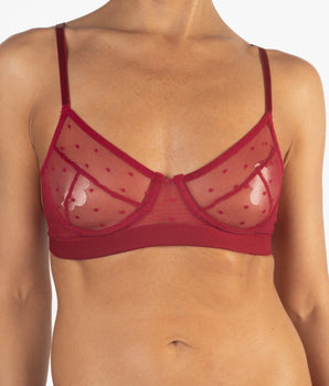 Blushing Rose Polka Dot Bra