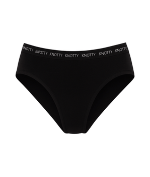 Full-Coverage Black Knotty Briefs