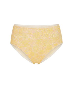 Retro Floral Mesh Briefs