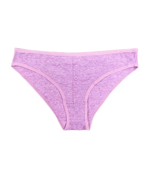 Heathered Lavender Cotton Brief