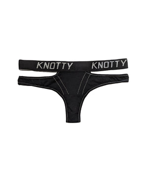 Double-Up Cotton Knotty Thong