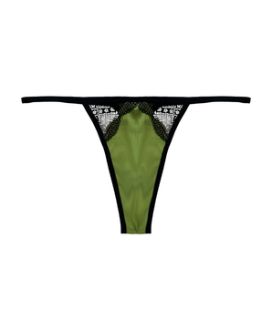 High-Rise Paris Green Thong